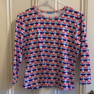 J. McLaughlin Flower Patterned Top